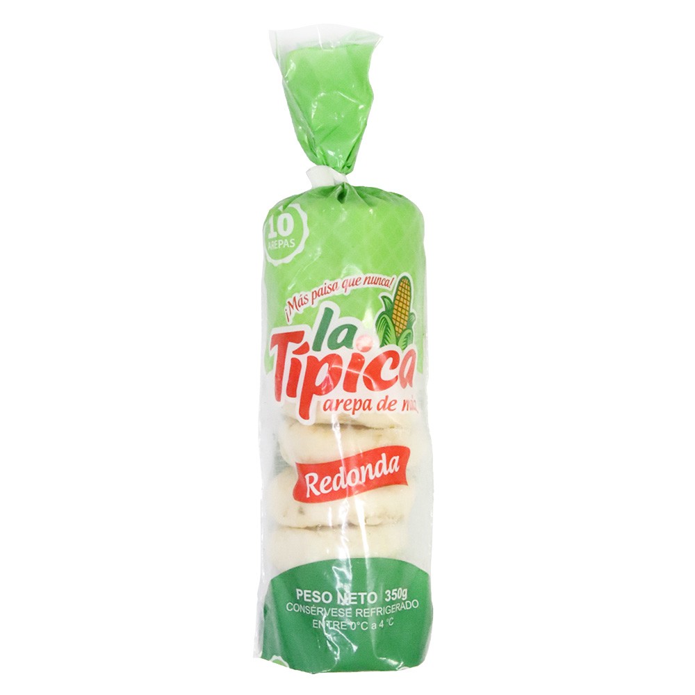 AREPA REDONDA LA TIPICA BLANCA X10 UNDS