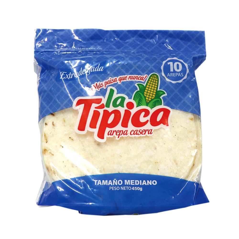 AREPA TELA BLANCA E/DELG LA TIPICA*450GR
