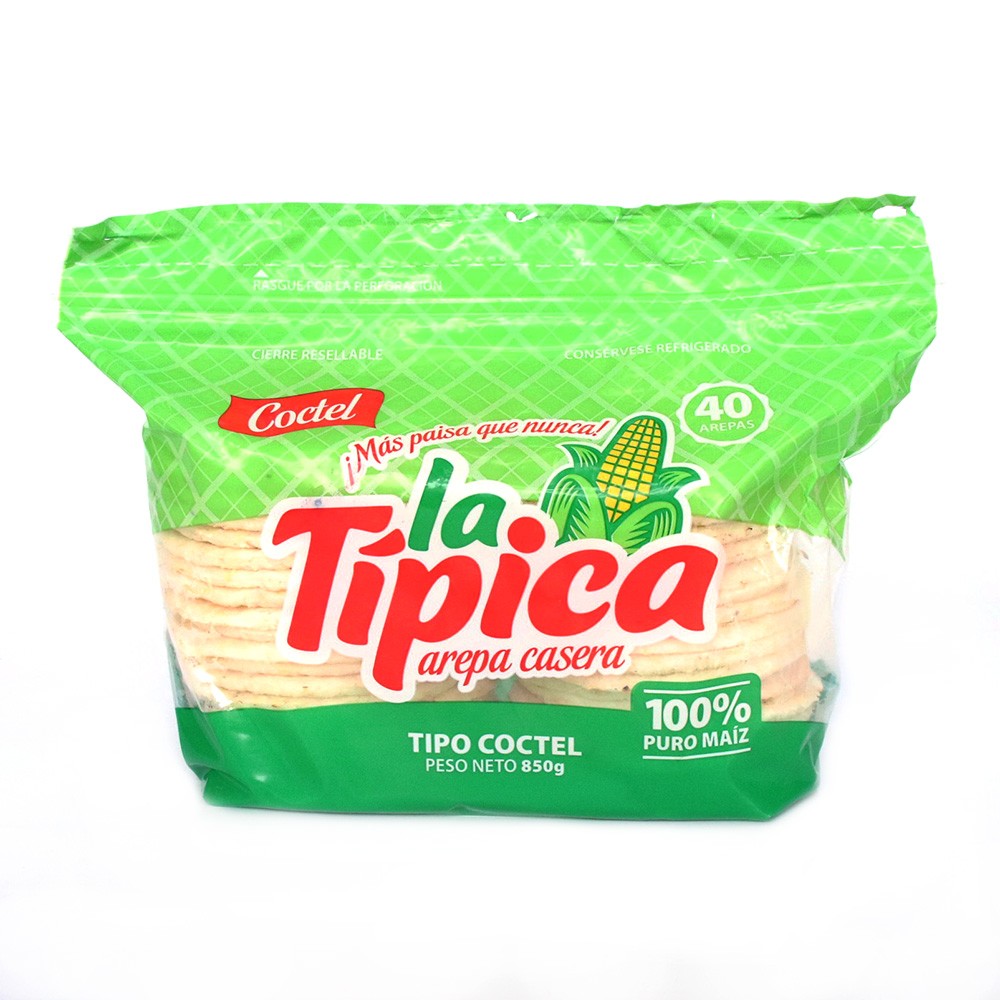 AREPA TIPO COKTEL LA TIPICA X40UN *850GR