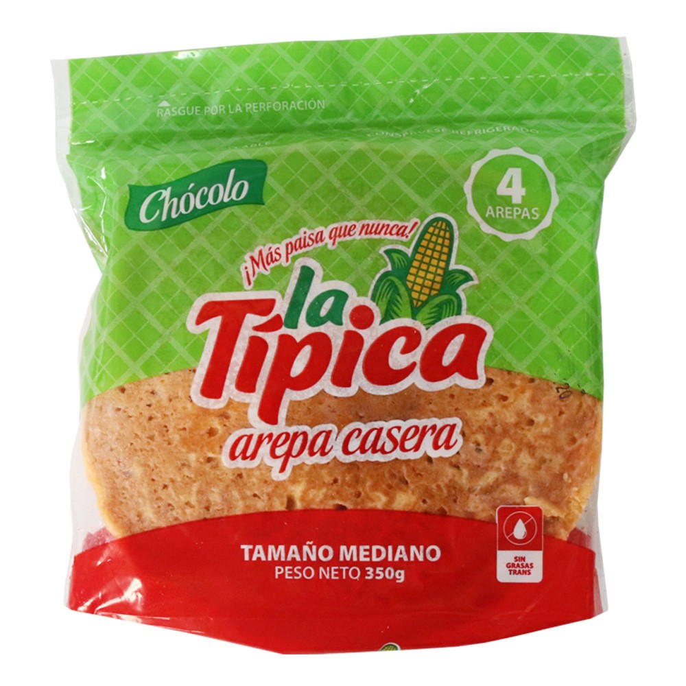 AREPA DE CHOCOLO LA TIPICA x 350GR