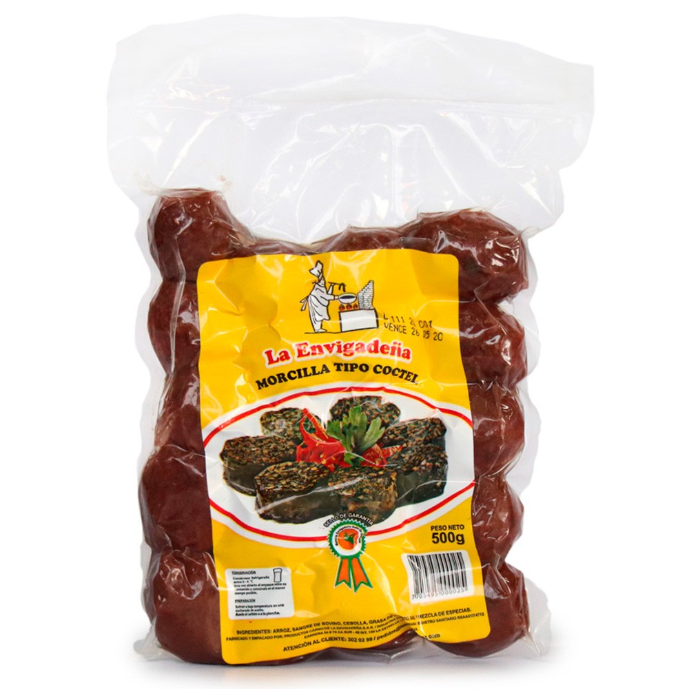 MORCILLA TIPO COCTEL LA ENVIGADEÑA*500GR