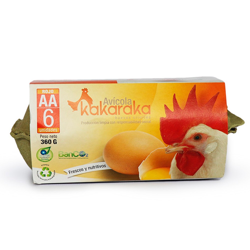 HUEVO ROJO AA  x 6U KAKARAKA