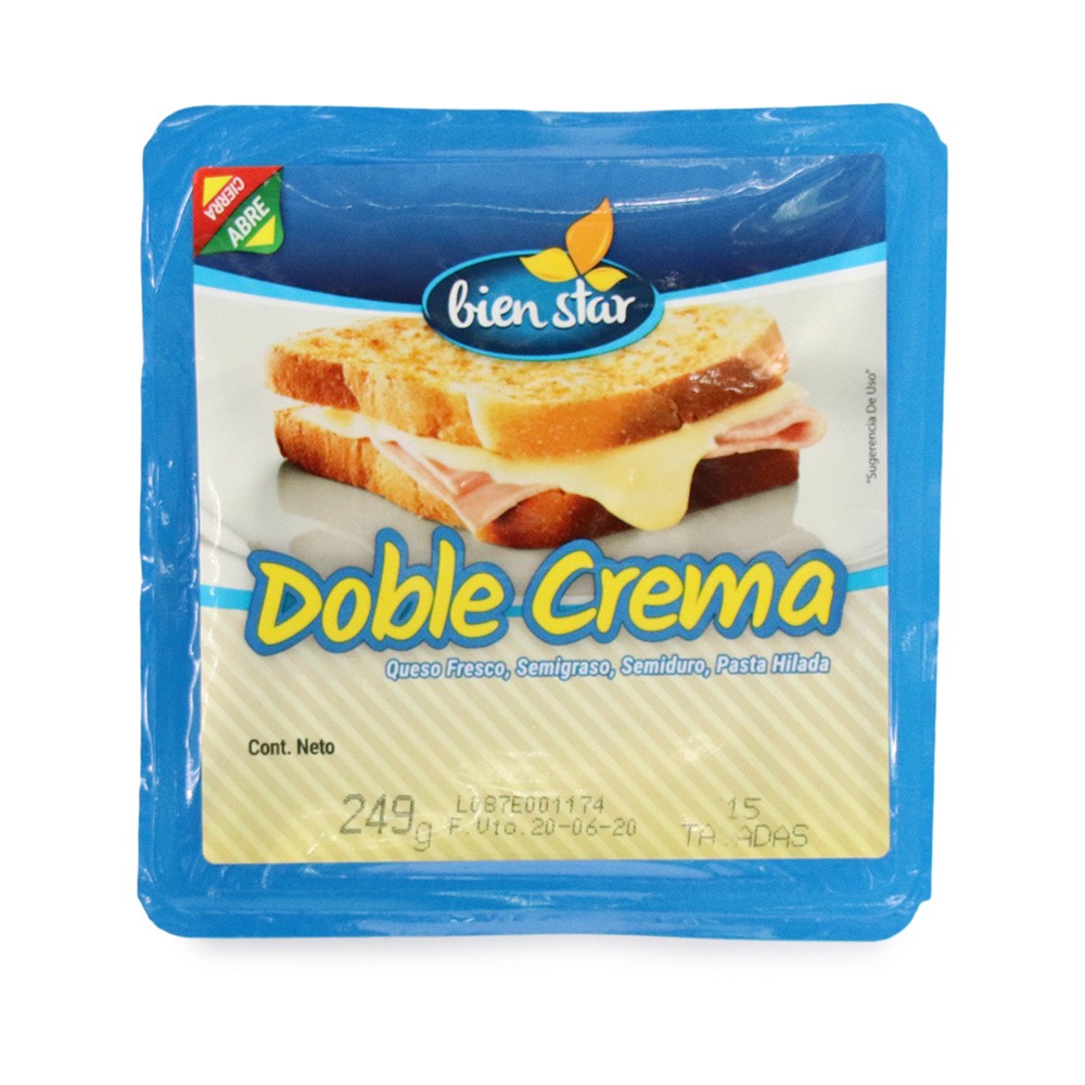 QUESO DOBLE CREMA *15GR TAJDAS BIEN STAR