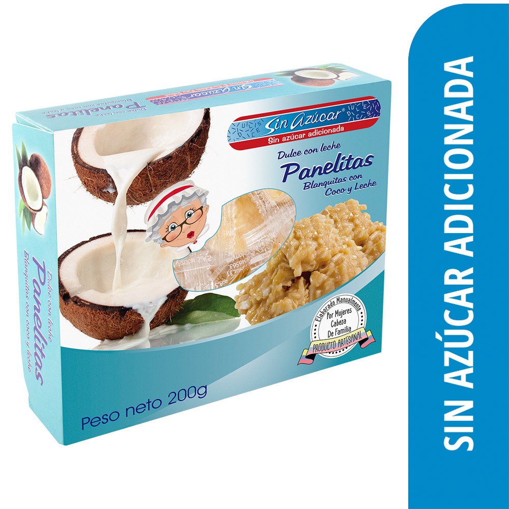 PANELITA COCO SIN AZUCAR *200GR
