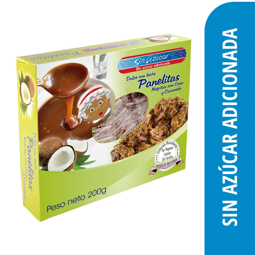 PANELITA CARAMELO SIN AZUCAR  x 200GR