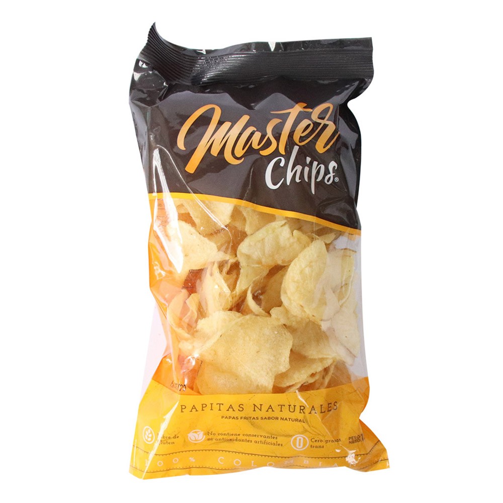 PAPA MASTER CHIPS  NATURAL  x 120GR