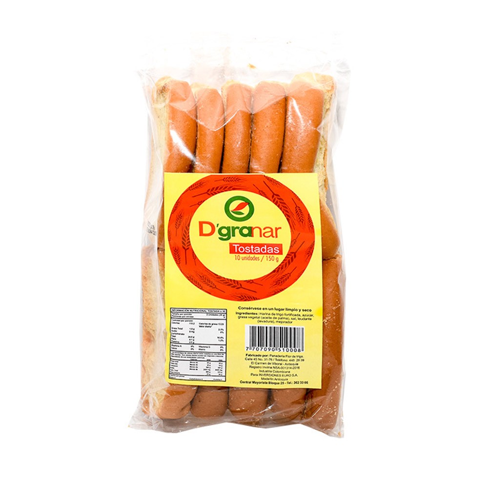 TOSTADA DGRANAR  x 150GR