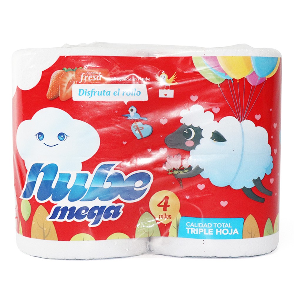 PAPEL HIG BCO STD NUBE MEGA 3H  x  4UND