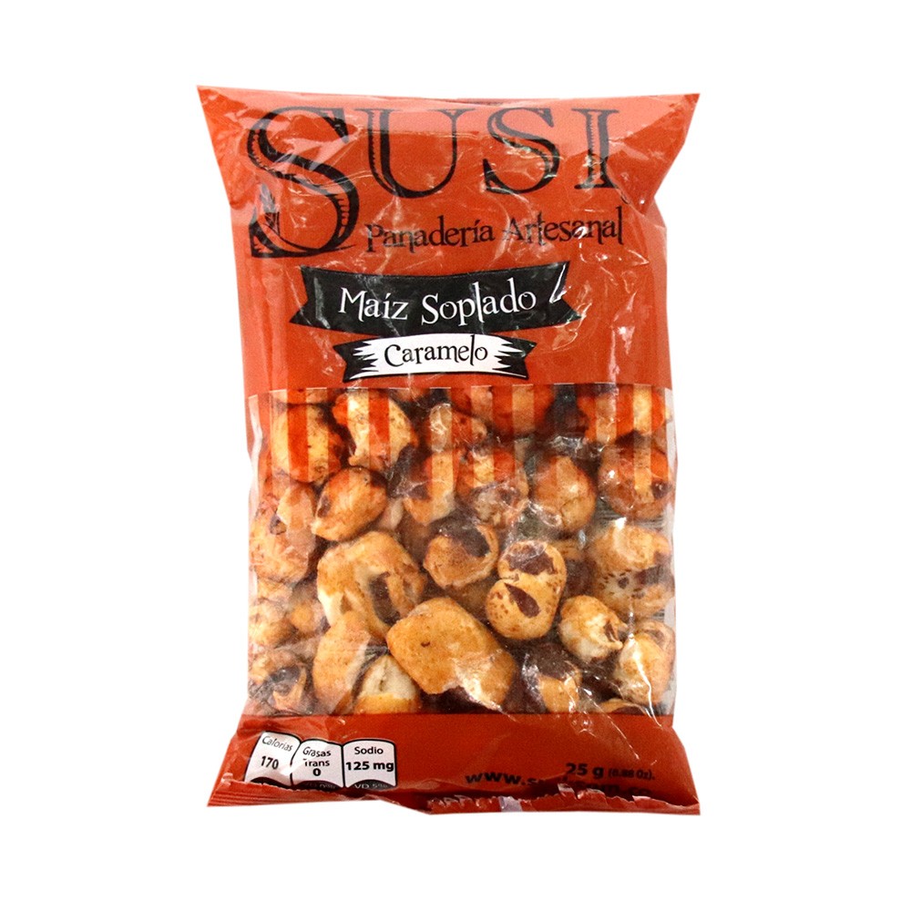 MAIZ SOPLADO CARAMELO X 25 GR