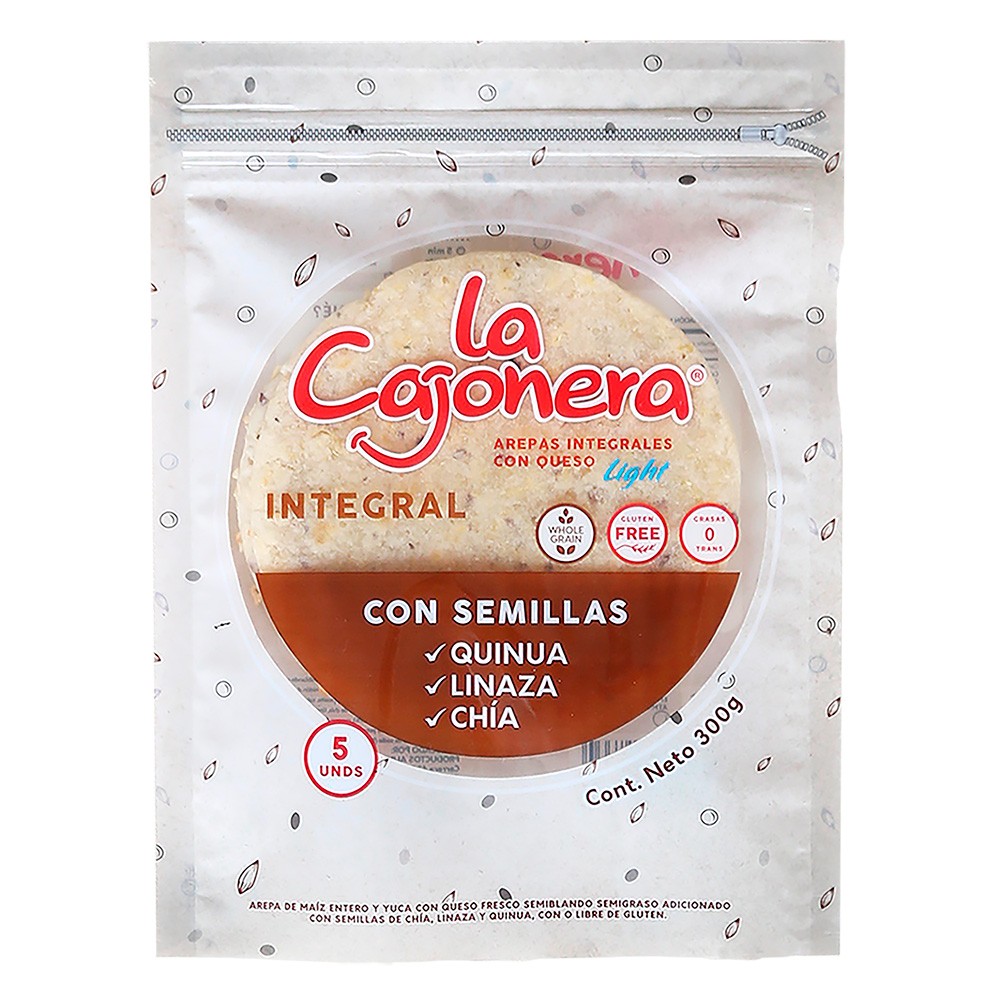 AREPA INTEGRAL LA CAJONERA X 5UND*300 GR