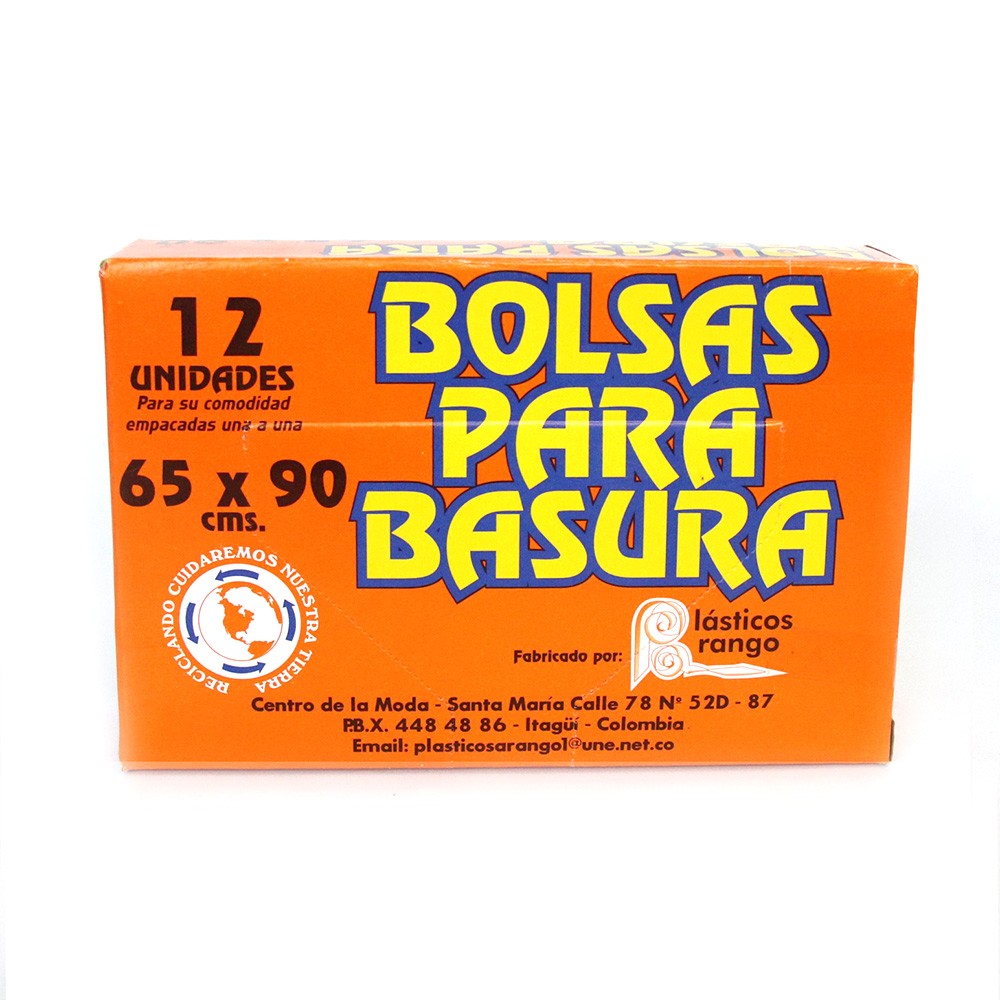 BOLSA BASURA CAJA 65X90CM x 12U