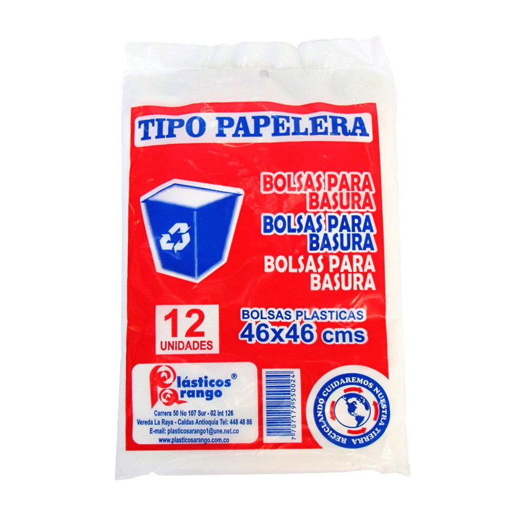 BOLSA TIPO PAPELERA 46X46 x 12U