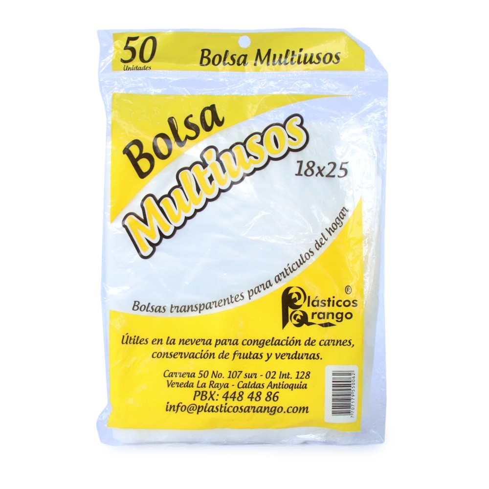 BOLSA MULTIUSOS 18X25CM x 50U