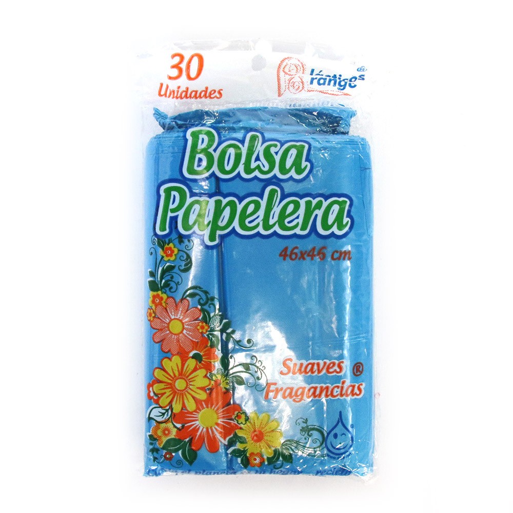 BOLSA PAPELERA AZUL AROMA x 30 46X46