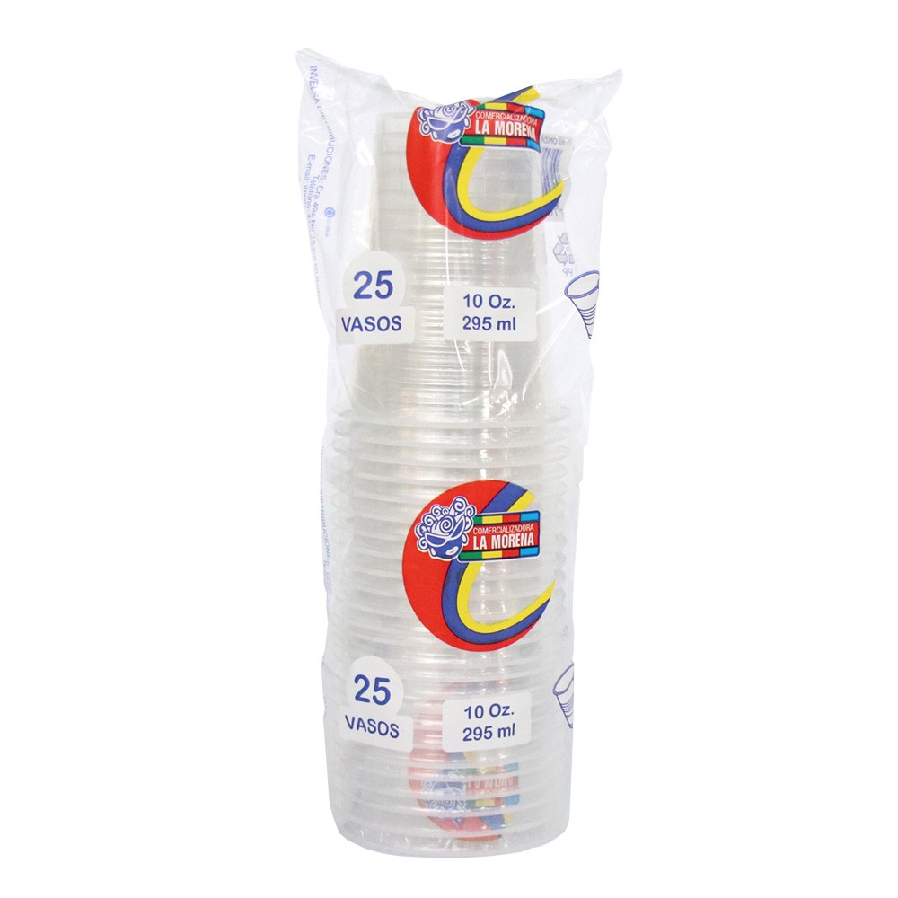 VASO TRANSP 10 OZ MORENA