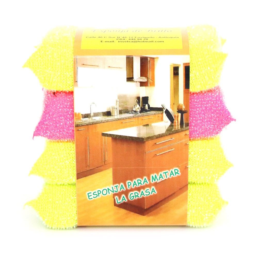 ESPONJA PASTEL LA MORENA x 4UND