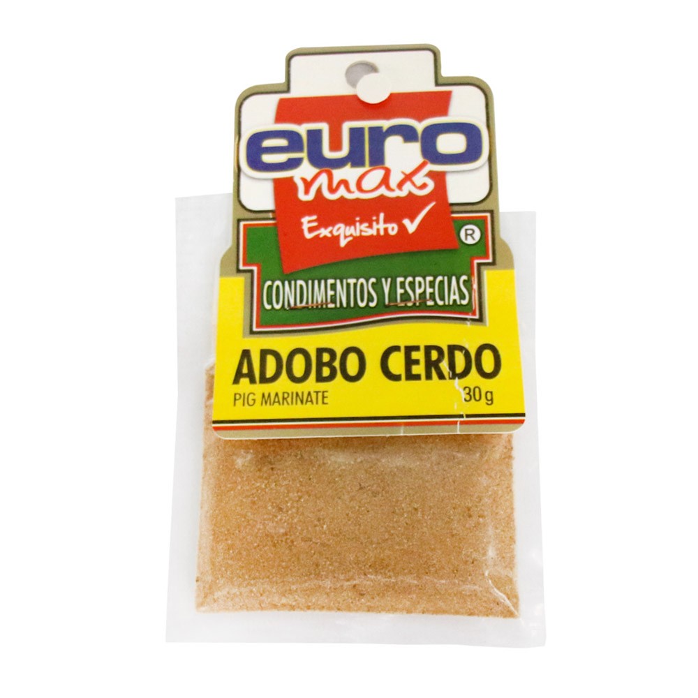 ADOBO CERDO EUROMAX  x 30 GR