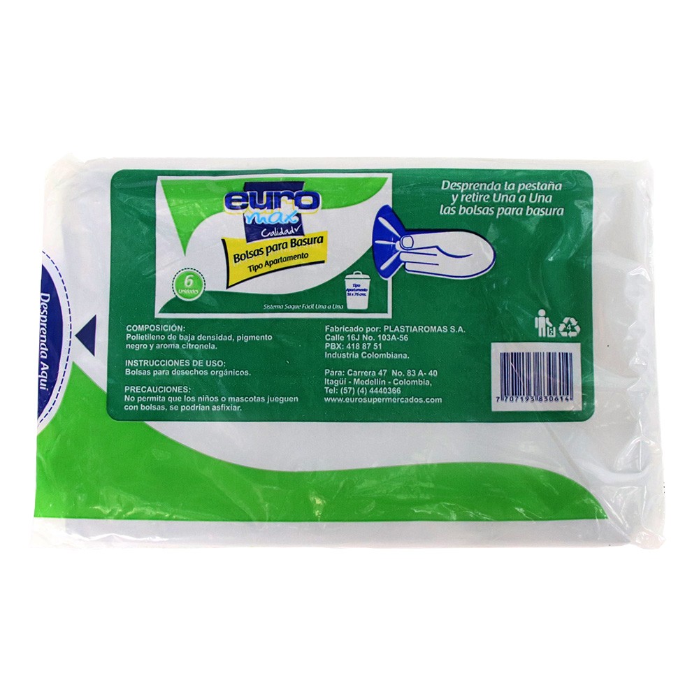 BOLSA TIPO APT CITRONELA EUROMAX *6 UND