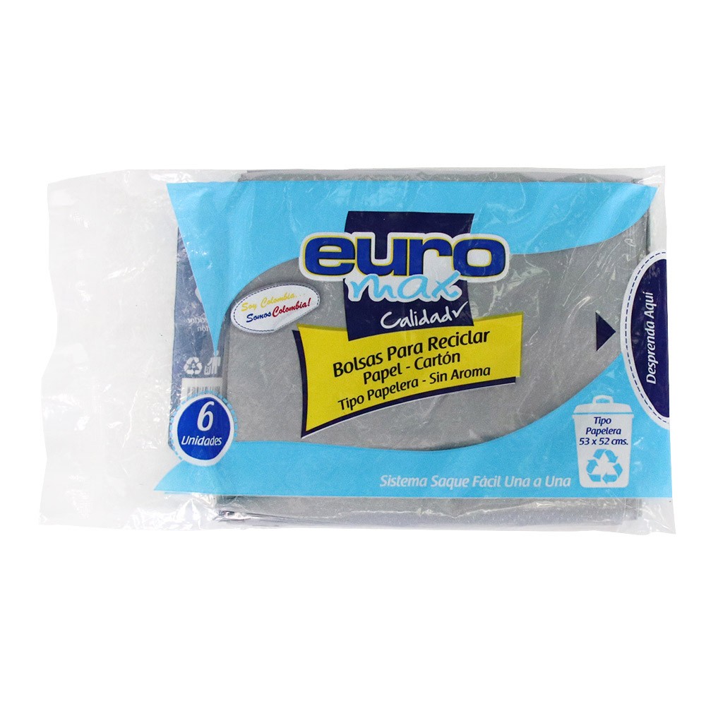 BOLSA RECICLAR PAPEL CART EUROMAX *6UND