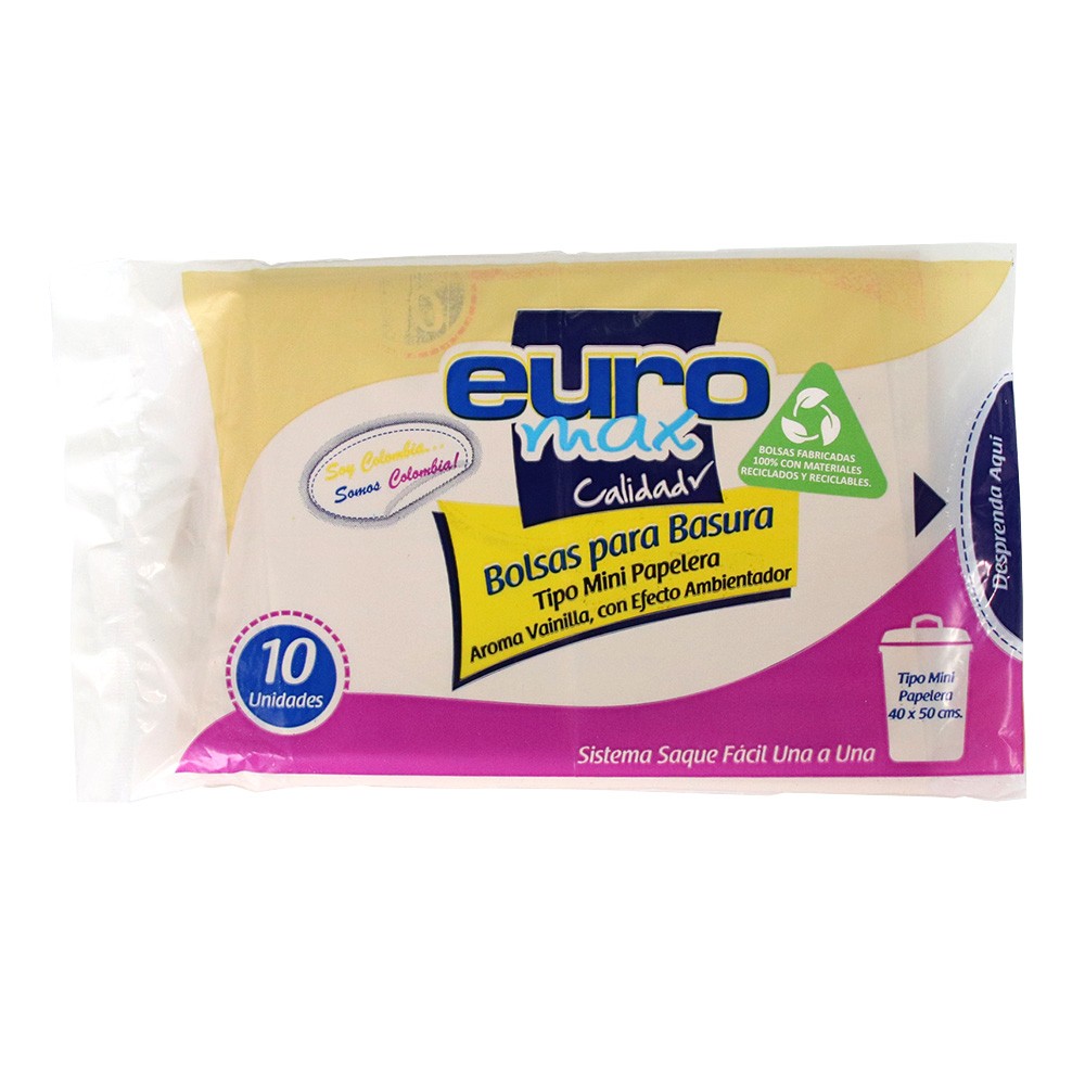 BOLSA TIPO MINI PAPELERA EUROMAX *10UND