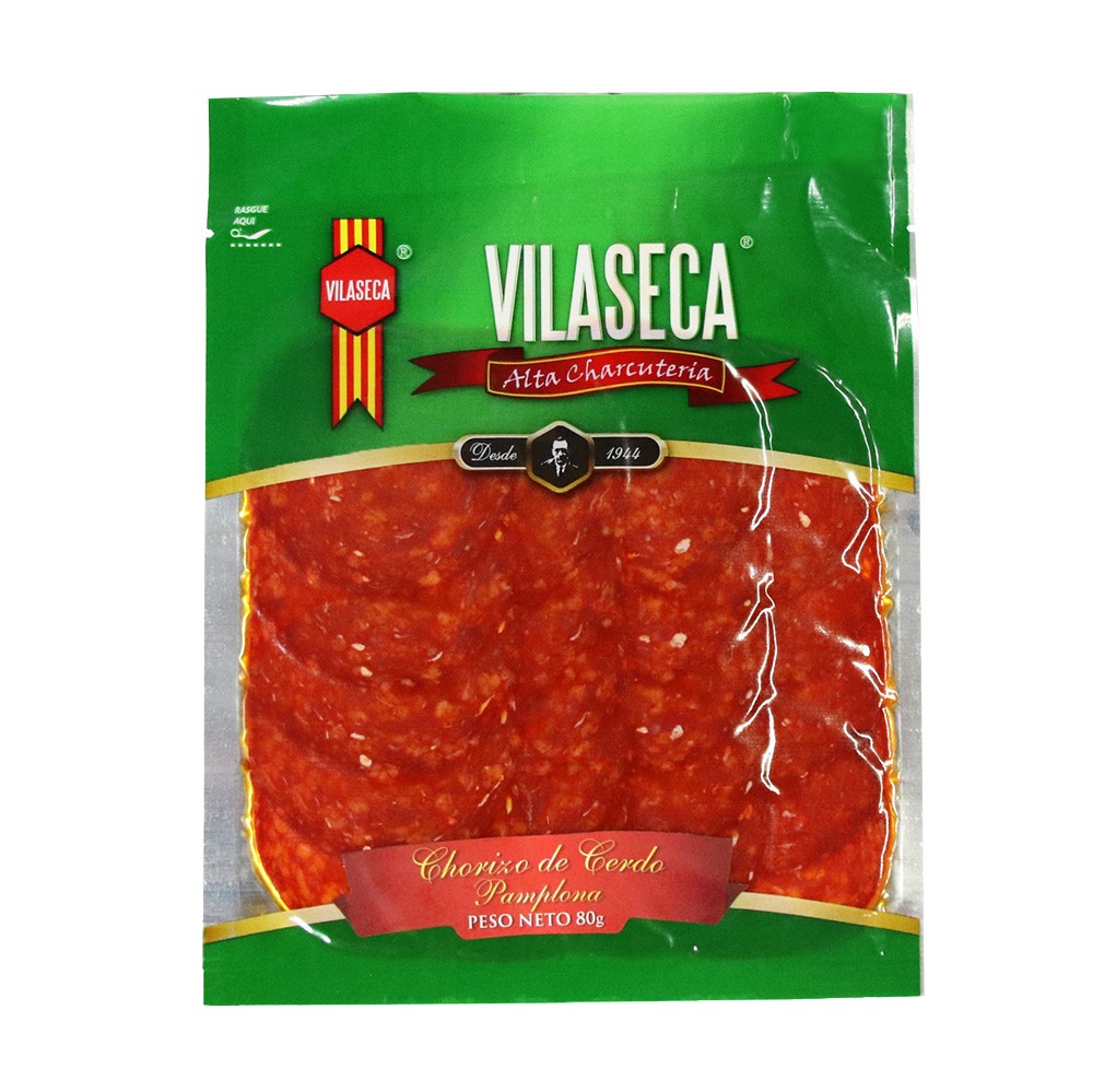 CHORIZO PAMPLONA TAJADO*80GR VILASECA