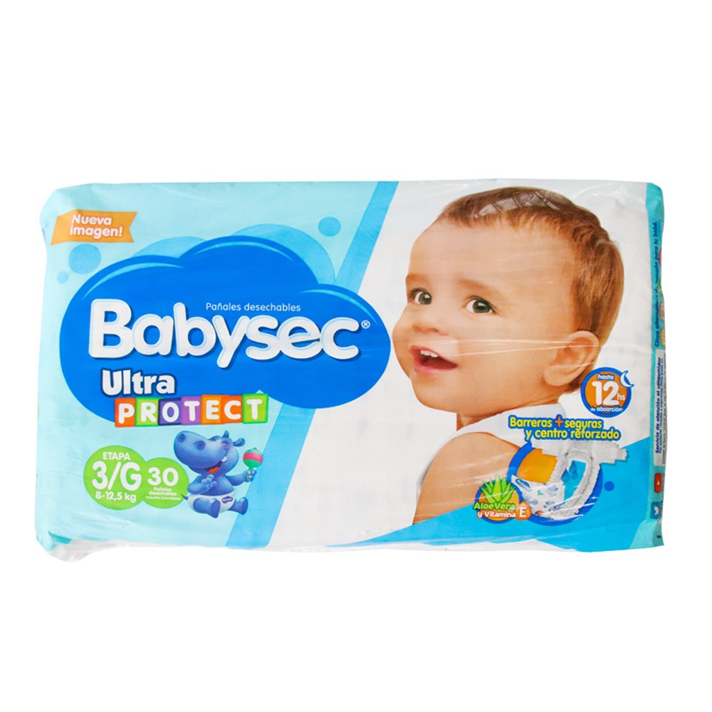 PAÑAL BABYSEC ULTRAPROTECT  G  x 30UND