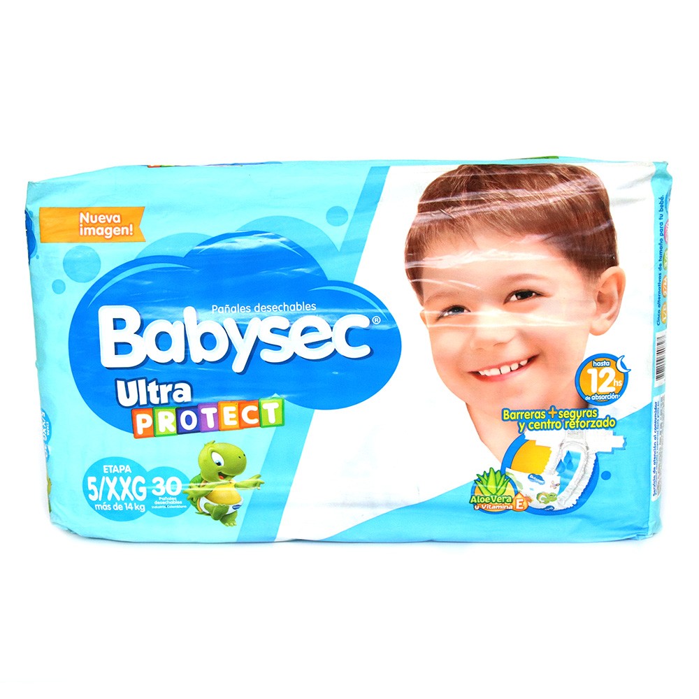 PAÑAL BABYSEC ULTRAPROTEC  XXG x 30UND