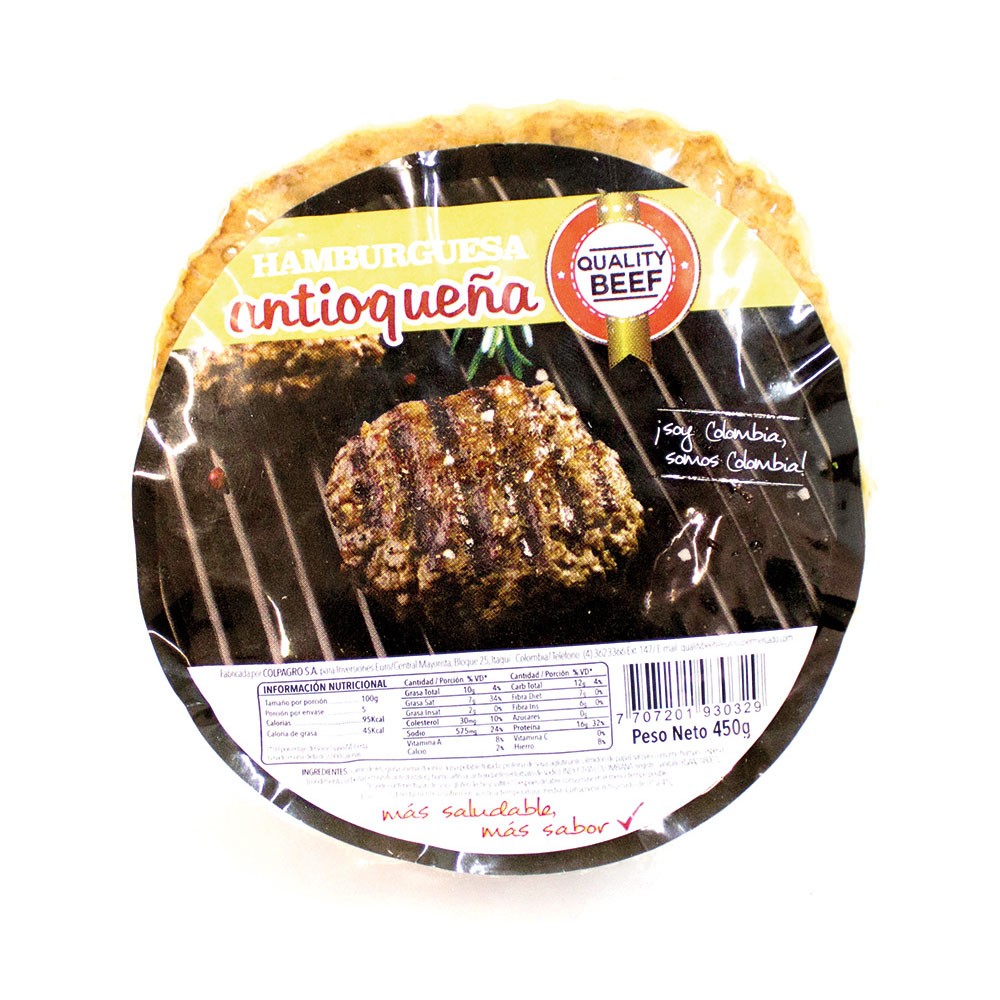 HAMBURGUESA PREASADA  x 450GR
