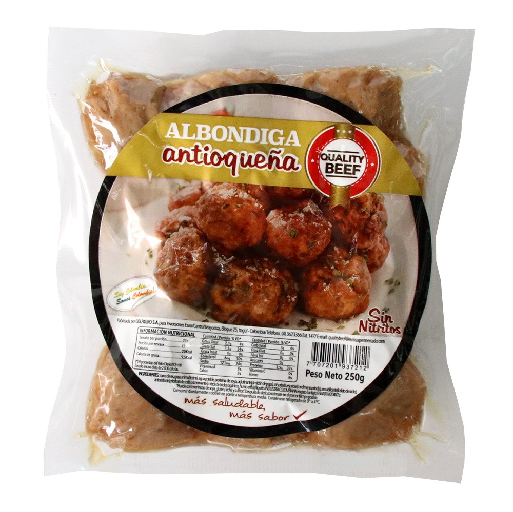 ALBONDIGA QUALITY BEEF  x 250GR