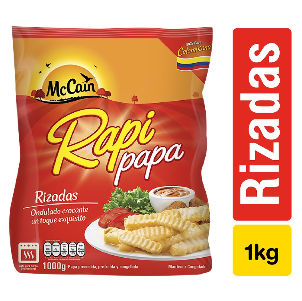 RAPIPAPA RIZADA 1000gr MCAIN