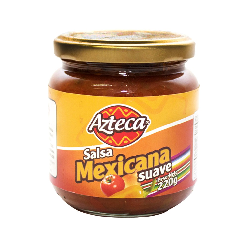 SALSA MEXICANA SUAVE FCO AZTECA  x 220GR