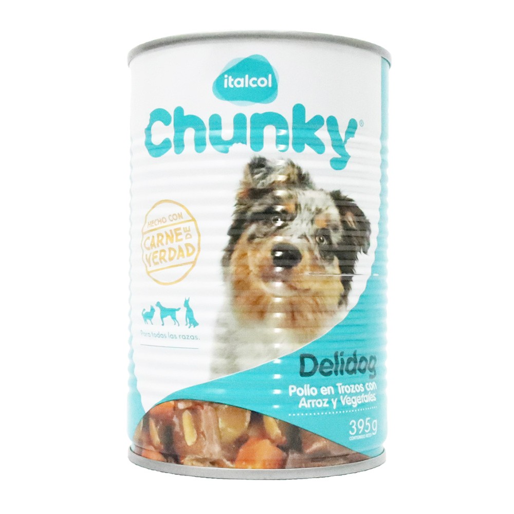 DELIDOG TROZOS DE POLLO LATA  x 400 GR