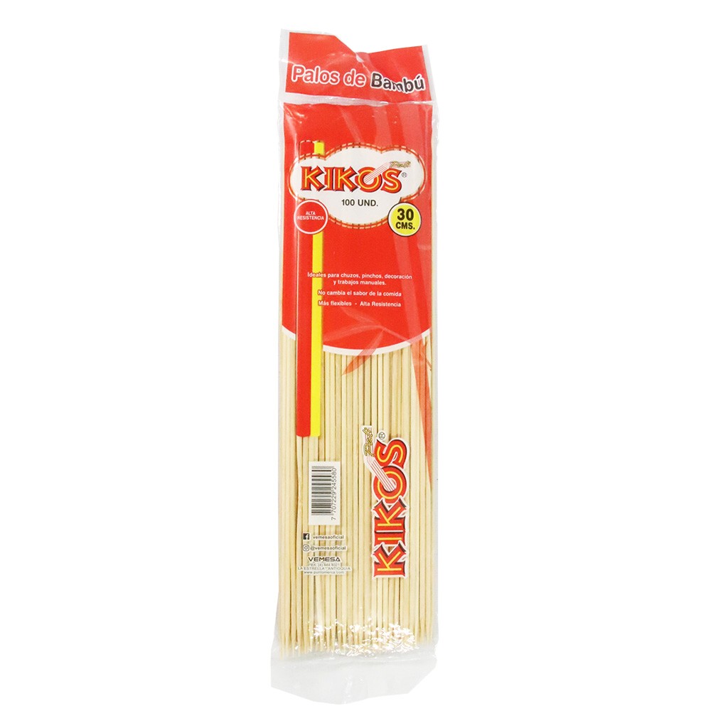PINCHO BAMBU KIKOS 30cms 100U