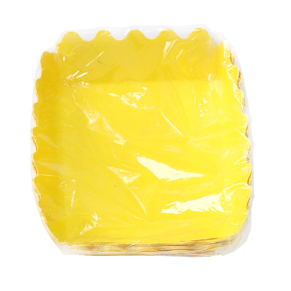 PLATO PAPEL 16CM AMARILLO P/DEPOT