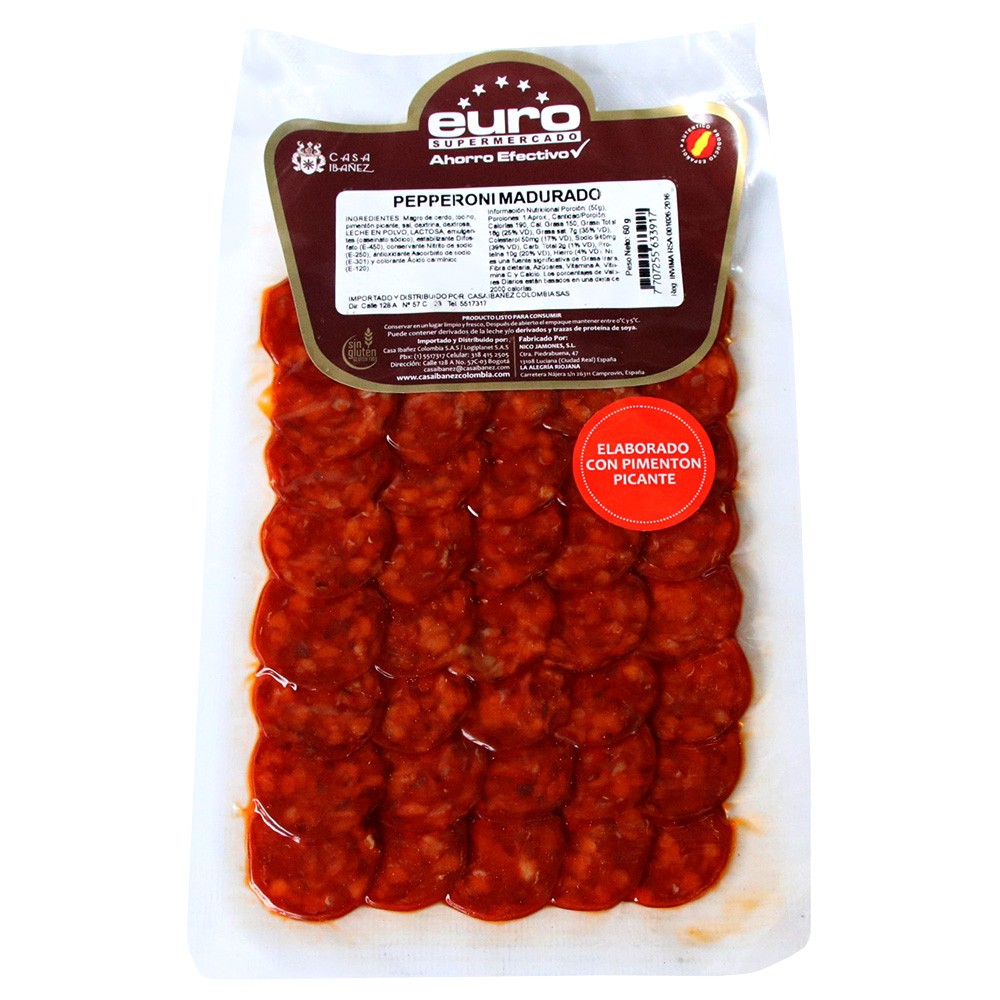 PEPPERONI MADURADO x 60GR