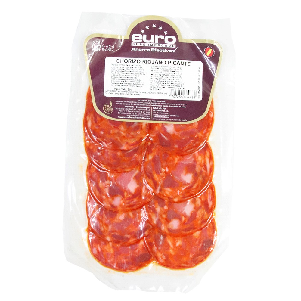 CHORIZO RIOJANO PICANTE x 60GR