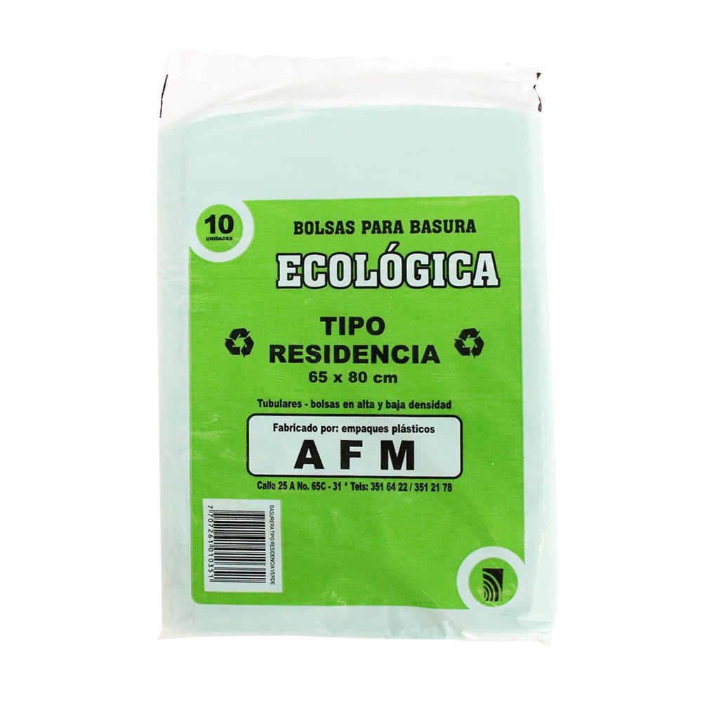 BOLSA ECOLOGICA RESSIDENCIA 65X80CM AFM