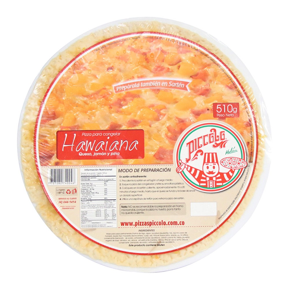 PIZZA HAWAIANA  PICCOLO  x 510GR