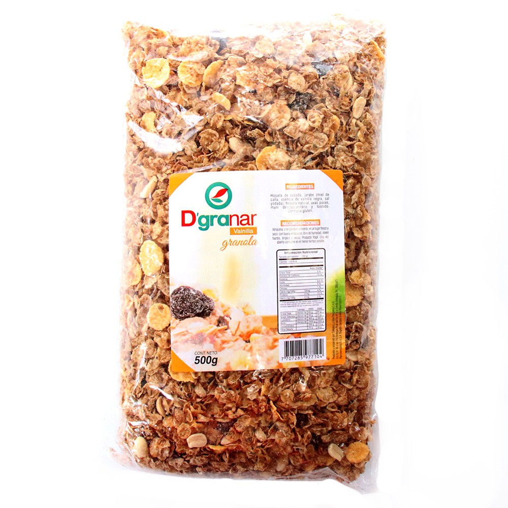 GRANOLA DE VAINILLA D GRANAR  x 500GR
