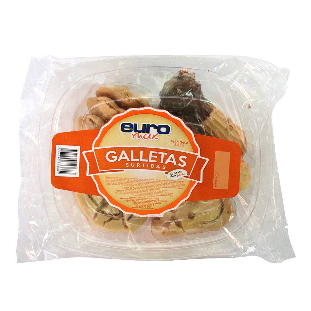 ESTUCHE GALLETA SURTIDA EUROMAX x 220GR