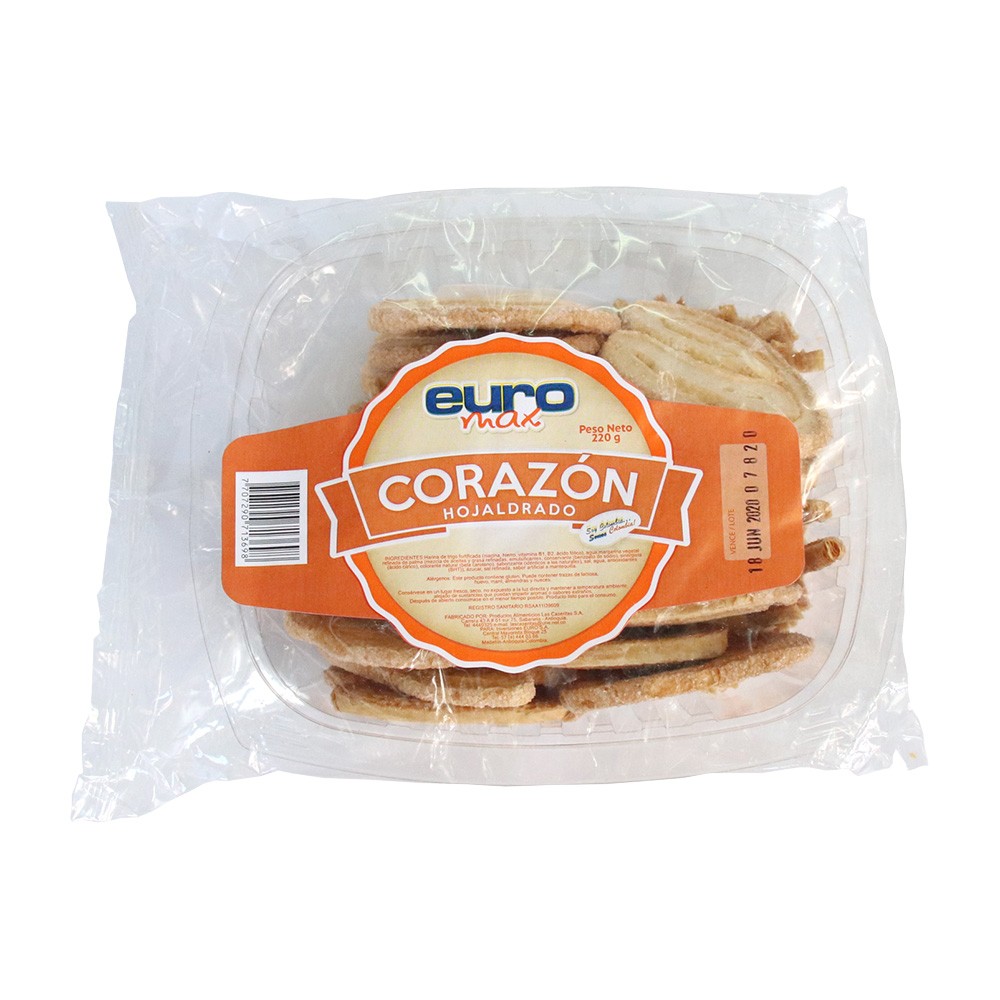 ESTUCHE CORAZON EUROMAX x 220GR