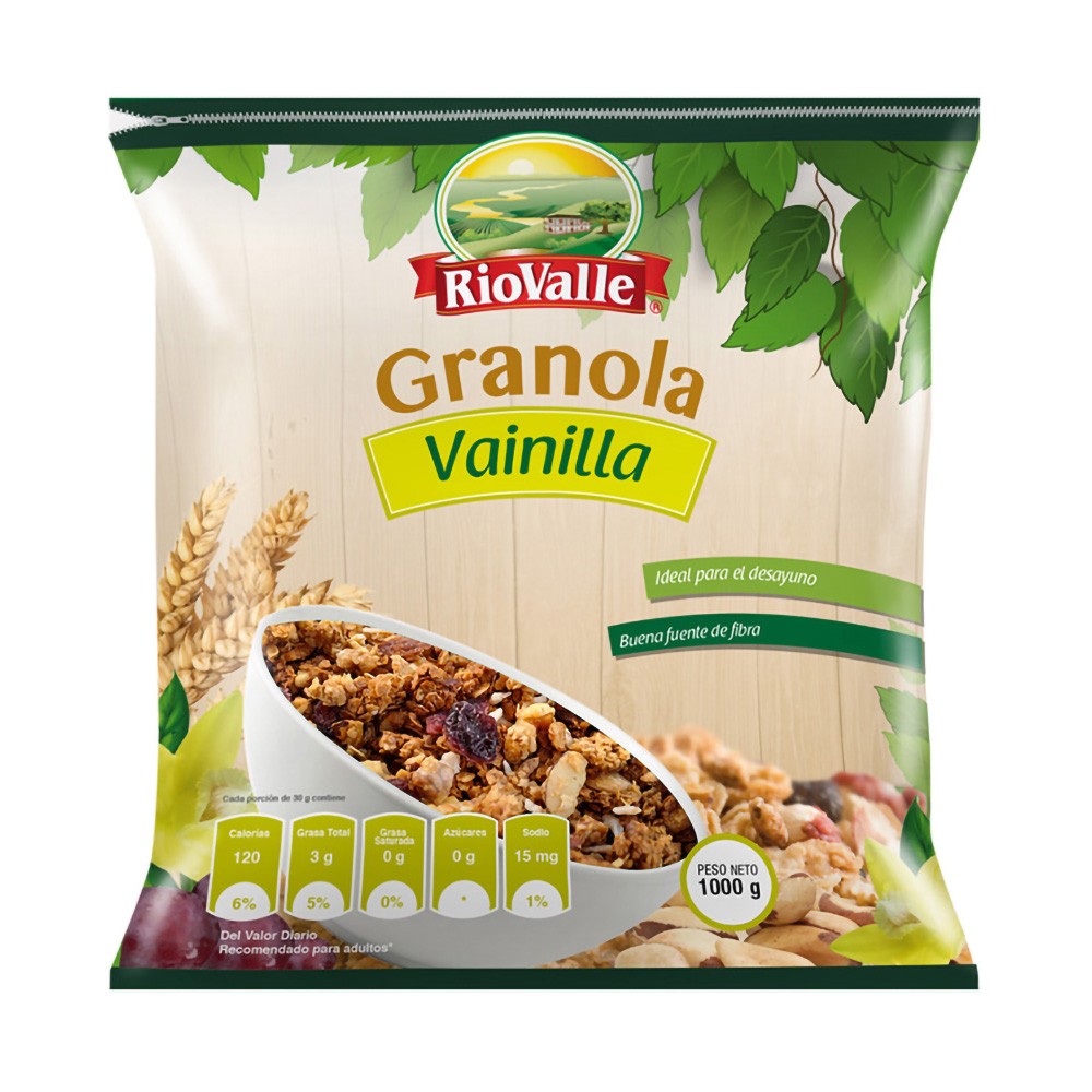 GRANOLA VAINILLA RIOVALLE  x 1000GR