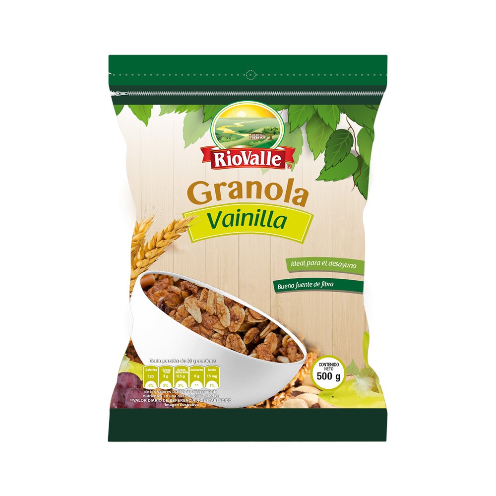 GRANOLA VAINILLA RIOVALLE  x 500GR