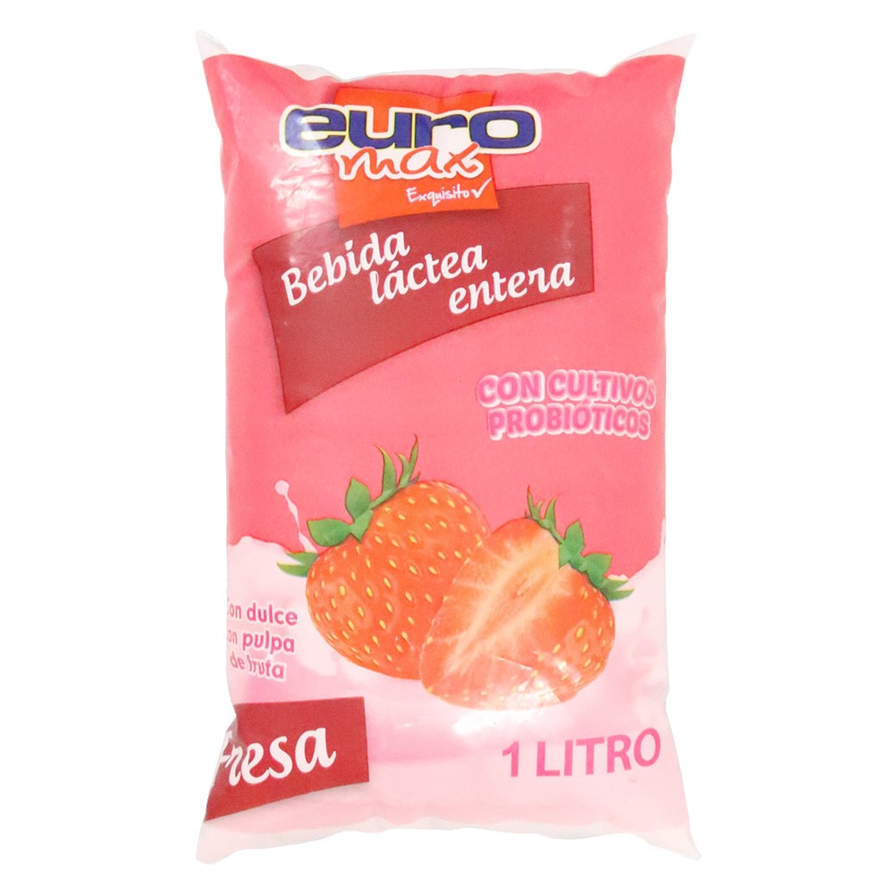 BEBIDA LACTEA FRESA EUROMAX  x 1000ML
