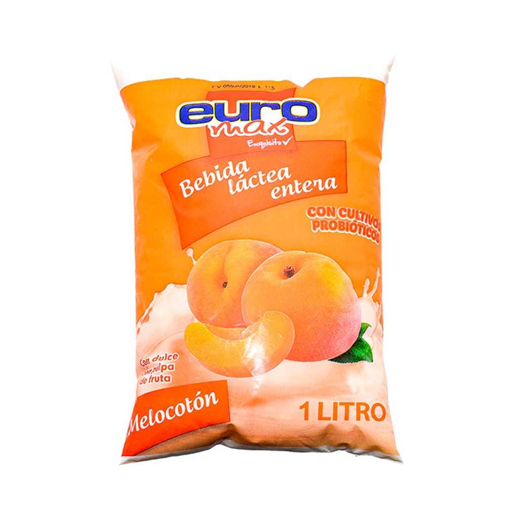 BEBIDA LACTEA MELOCOTON EUROMAX *1000ML
