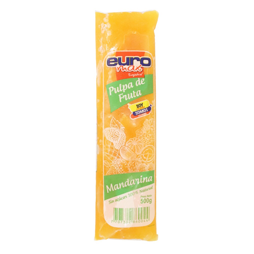 PULPA MANDARINA CONGELADA EUROMAX*500GR