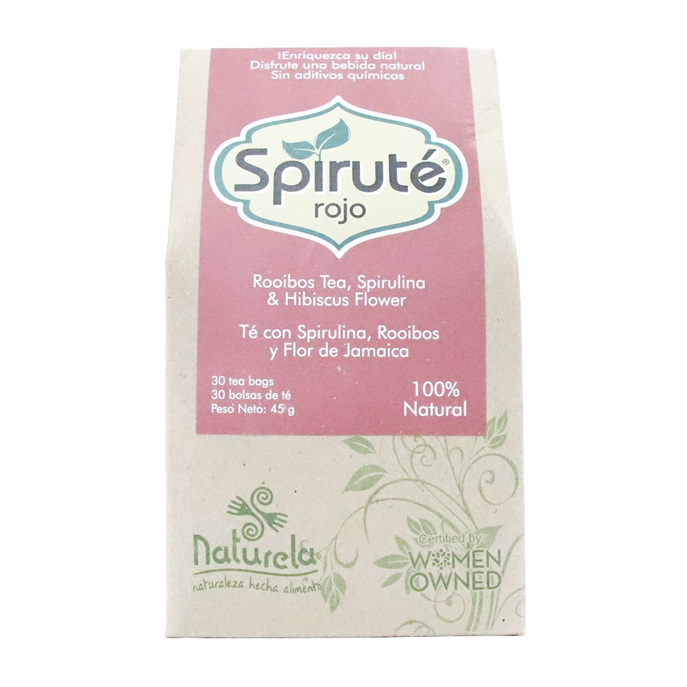 TE ROOIBOS NATURAL SPIRUTE 30 BOL 45GR