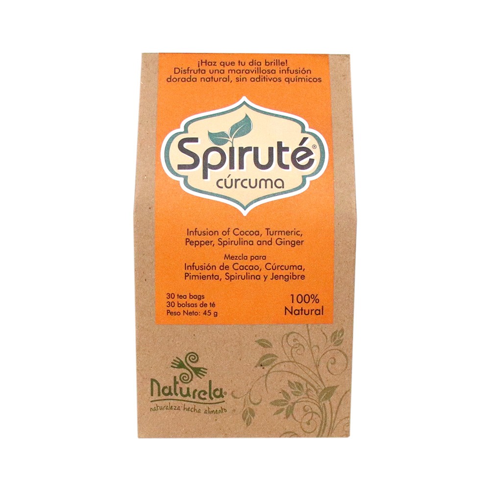 TE DORADO CURCUMA SPIRUTE 30 BOL 45GR