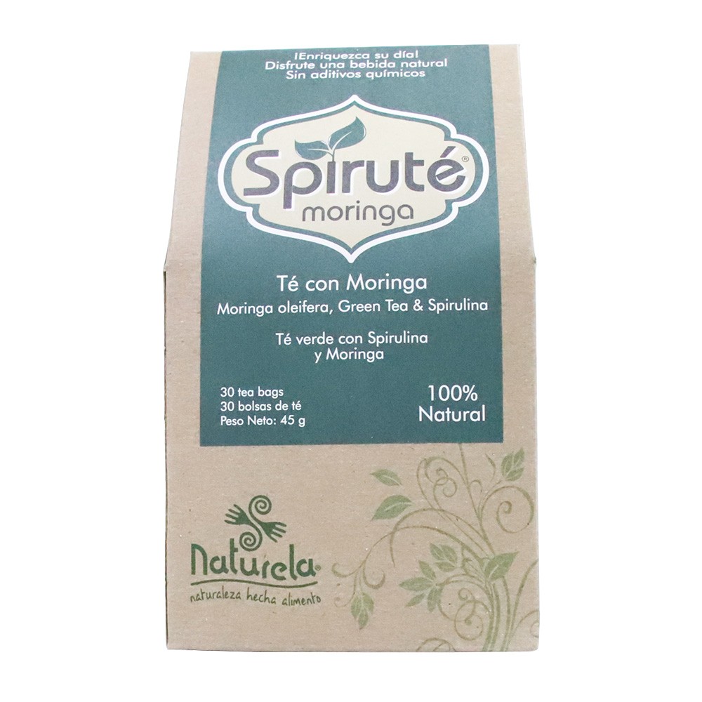 TE MORINGA NATURAL SPIRUTE 30 BOL 45GR