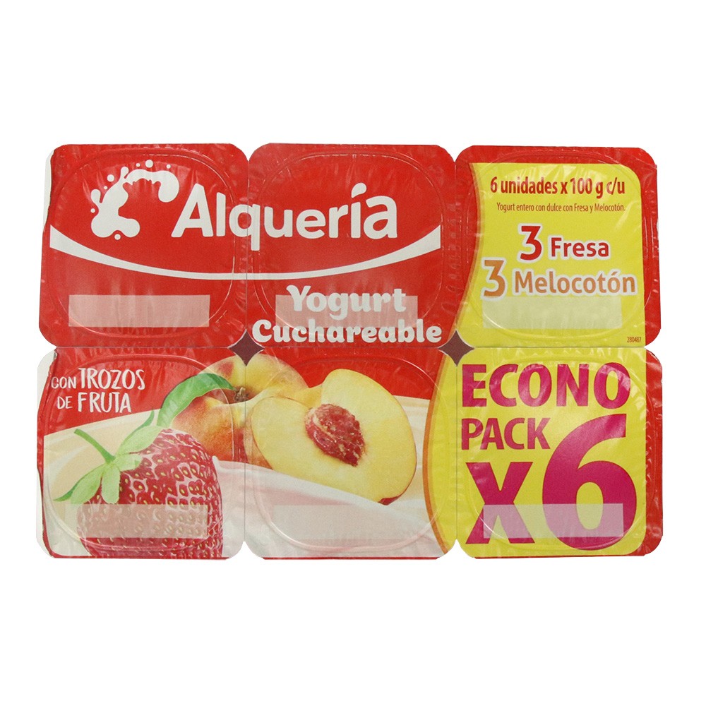 YOGURT CUCHAREABLE x 6  x  100 GR